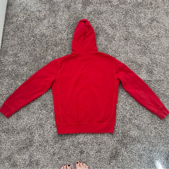 Polo Ralph Lauren Mens Red Zip up Hoodie size Medium - Picture 4 of 13